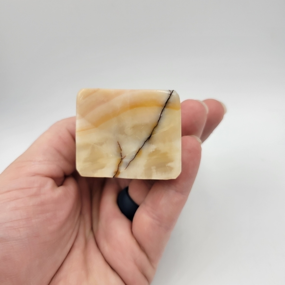 Vintage Onyx Carved Owl Figurine - Picture 4 of 5